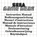 Game Gear : manuel d'instructions europ�en