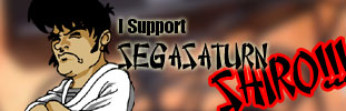 Segata Sanshiro supports SegaSaturn Shiro!
