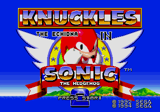 Knuckles the Echidna in Sonic 2