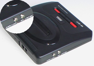 Console SEGA Megadrive MD Complète + 1 Jeu PAL - Nettoyée Et Testée